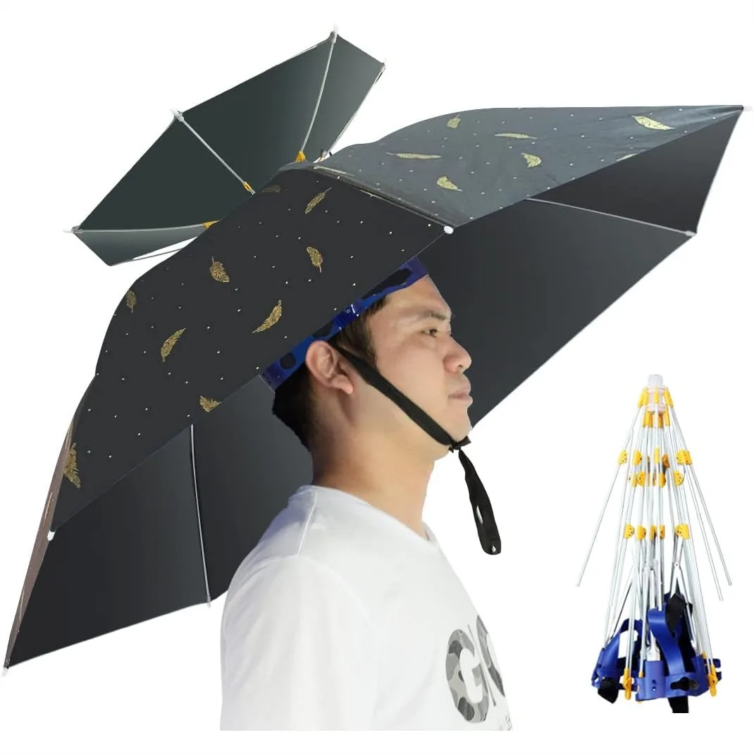 Golf Umbrella Large - Sombrero Paraguas Plegable Ajustable para Sol