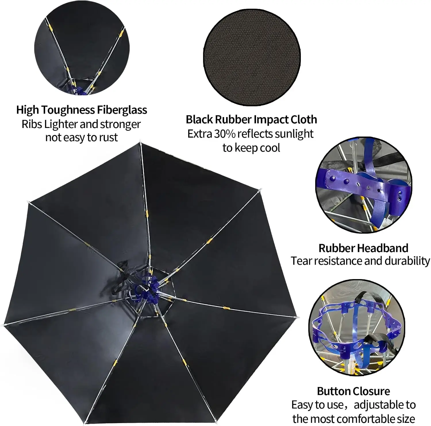 Sombrero Paraguas Plegable Aju - Golf Umbrella Large reseña y precio