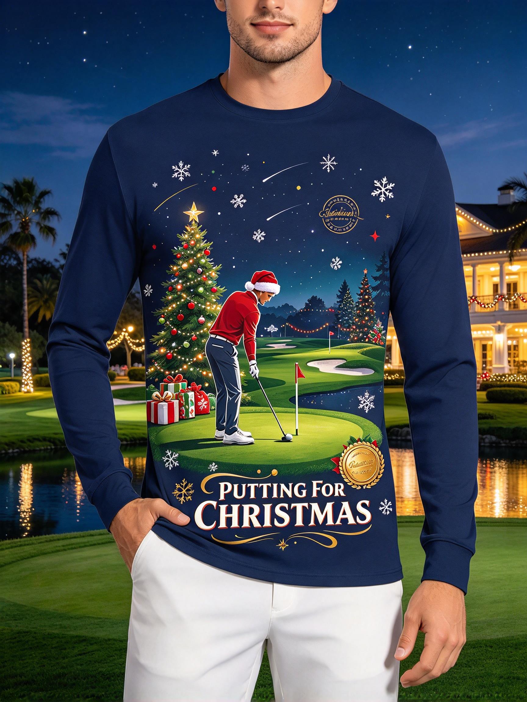Camiseta de manga larga con es - Golf Tees reseña y precio